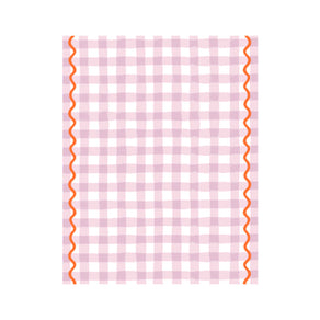 Everyone's Welcome Lilac Gingham Cotton Table Cloth