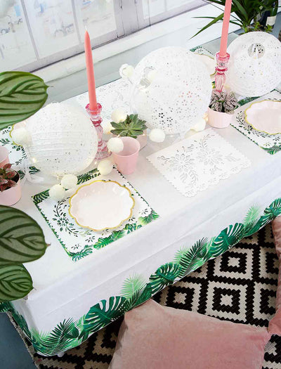 Tropical Fiesta Palm Leaf Table Cover