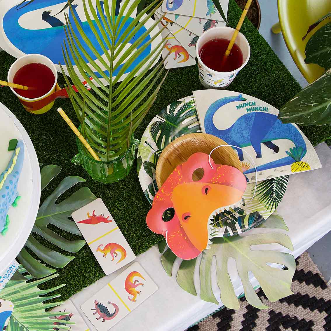 Tropical Fiesta Palm Leaf Paper Plates