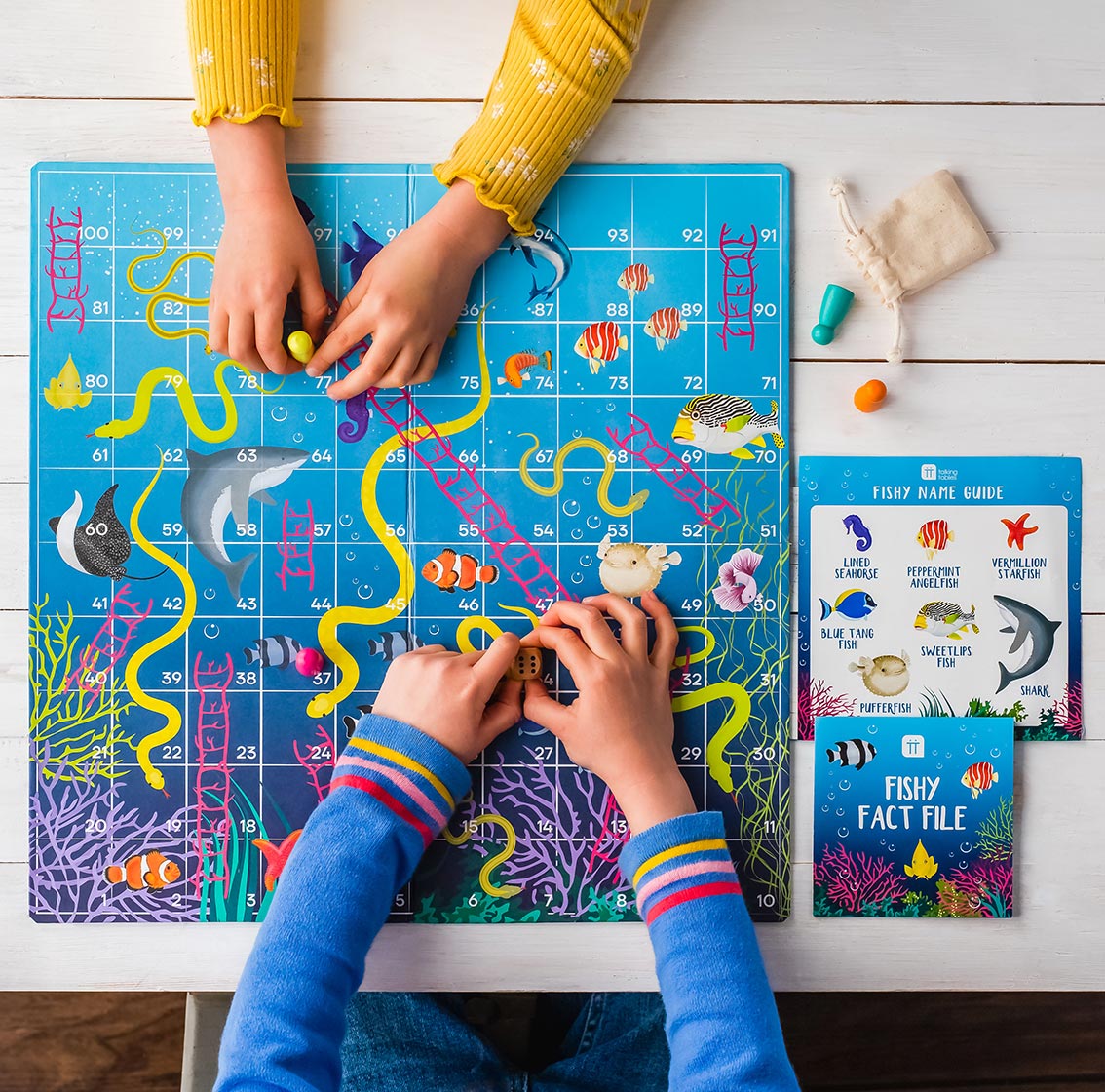 School Of Fish Fishy Snakes and Ladders Game