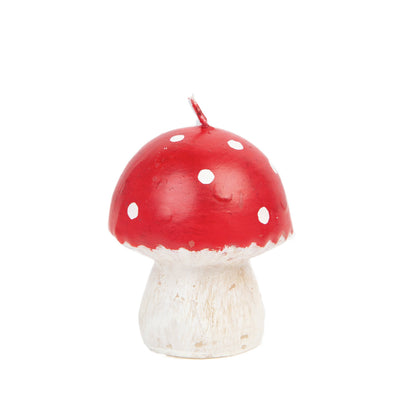 Midnight Forest Red Mushroom Candle -Sml