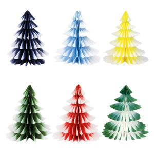 Paper Honeycomb Christmas Tree Decorations Starter Set