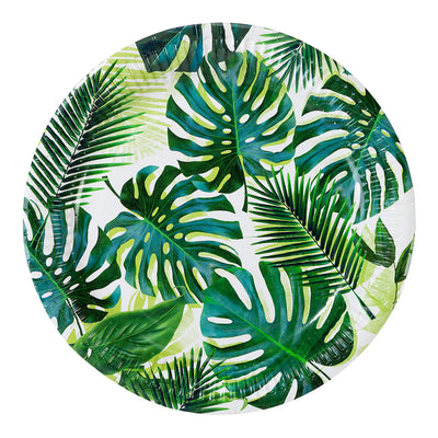 Image - Tropical Fiesta Palm Leaf Paper Plates