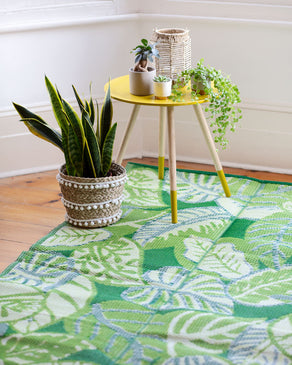 Tropical Leaf Outdoor Rug