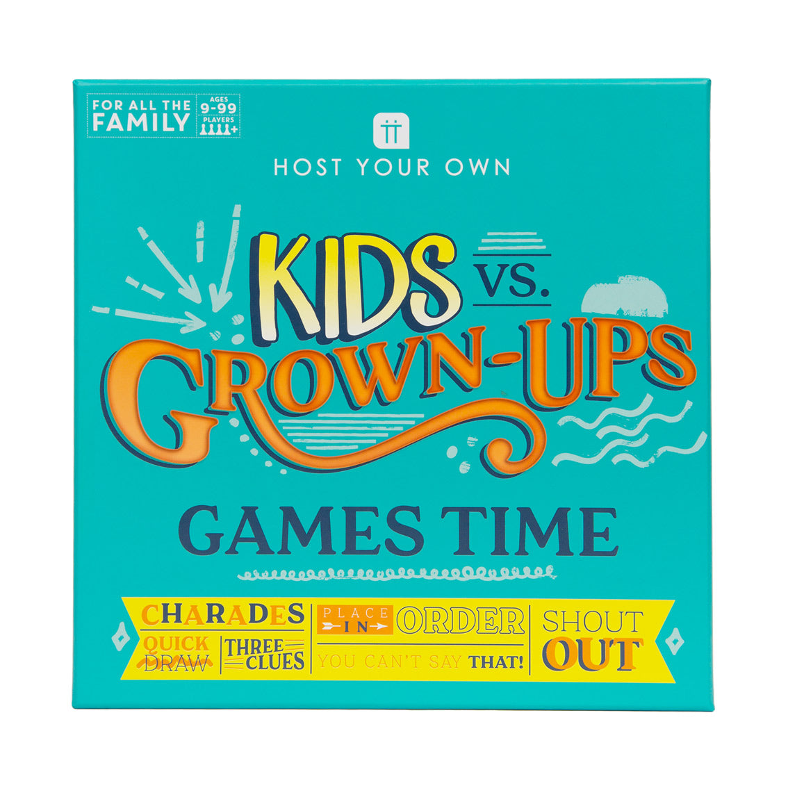 Host Your Own Kids vs Adults Party Board Game