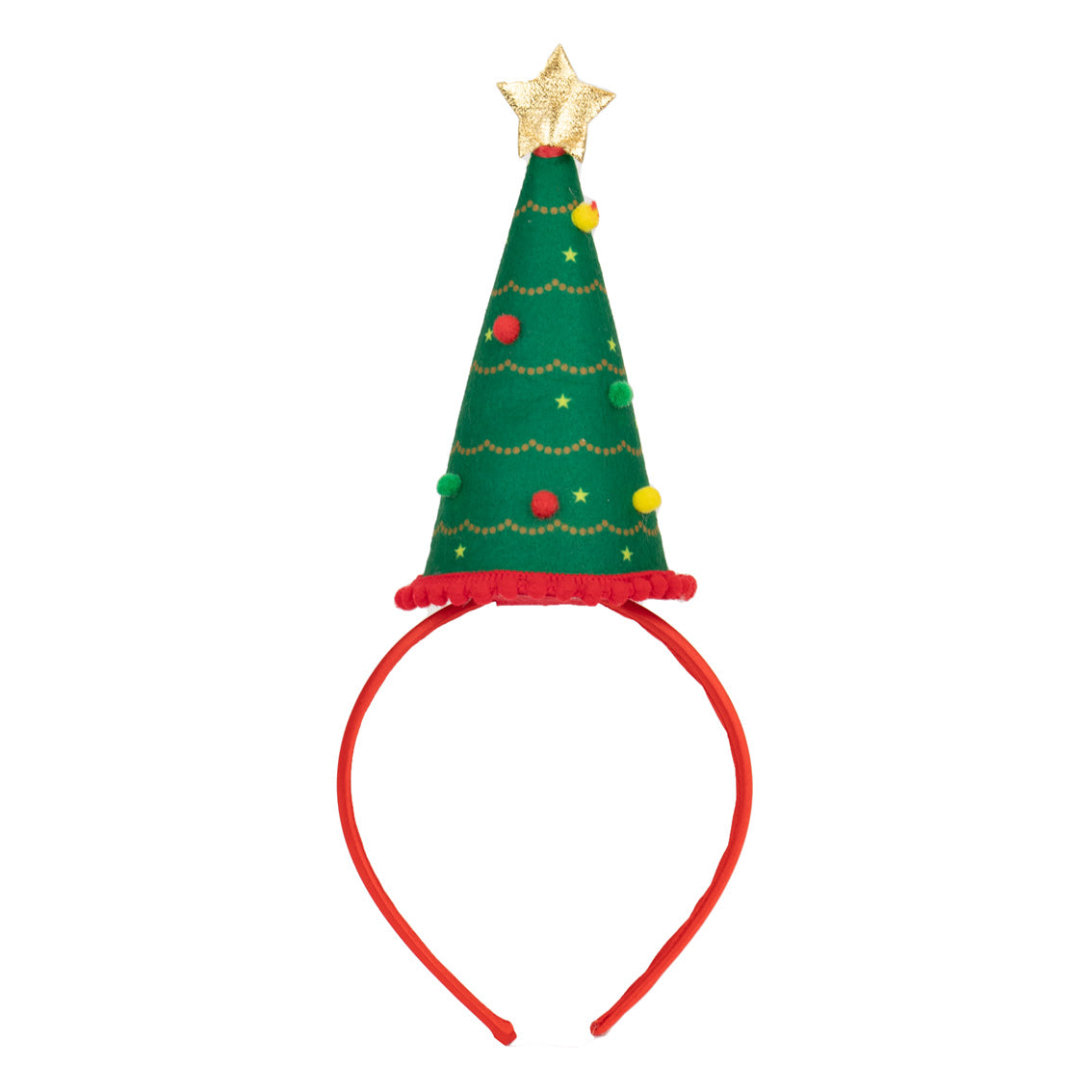 Green Christmas Tree Shaped Headband