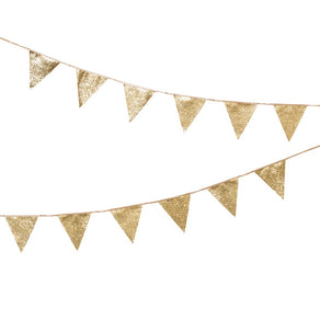 Luxe Gold Glitter Bunting