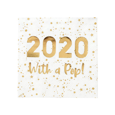 Image - Luxe 2020 foiled 25cm cocktail napkin