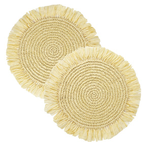 Natural Meadow Raffia Placemat Starter Set