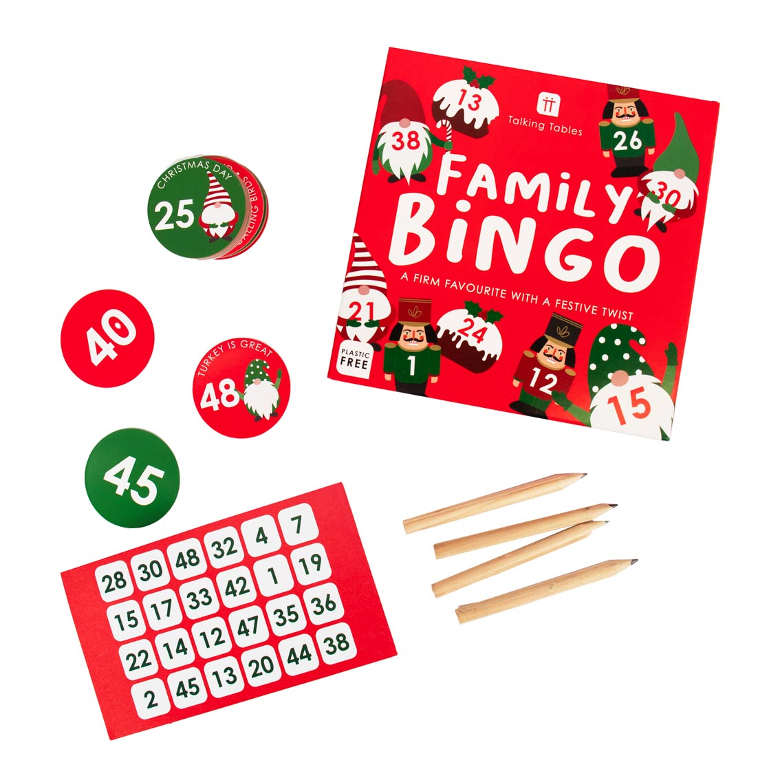 Christmas Family Bingo Game