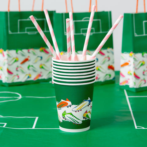 Party Champions Recyclable Football Cups - 8 Pack