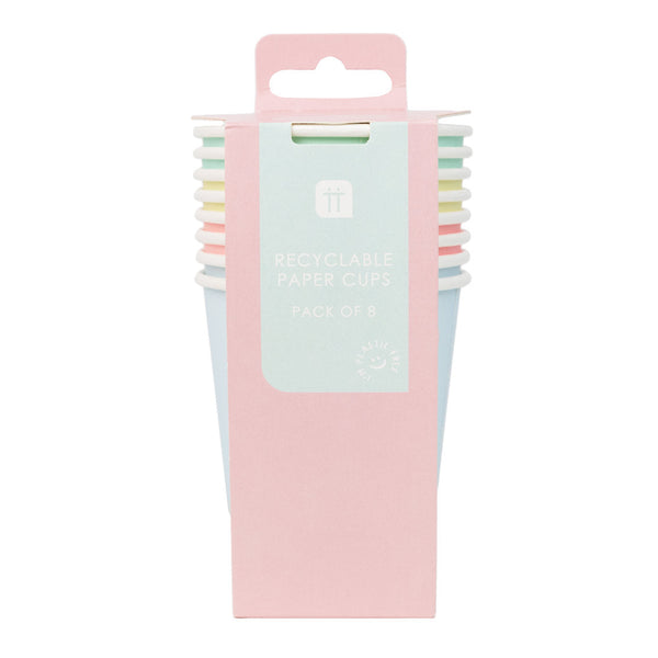 Pastel Paper Cups - 8 Pack – Talking Tables EU Trade