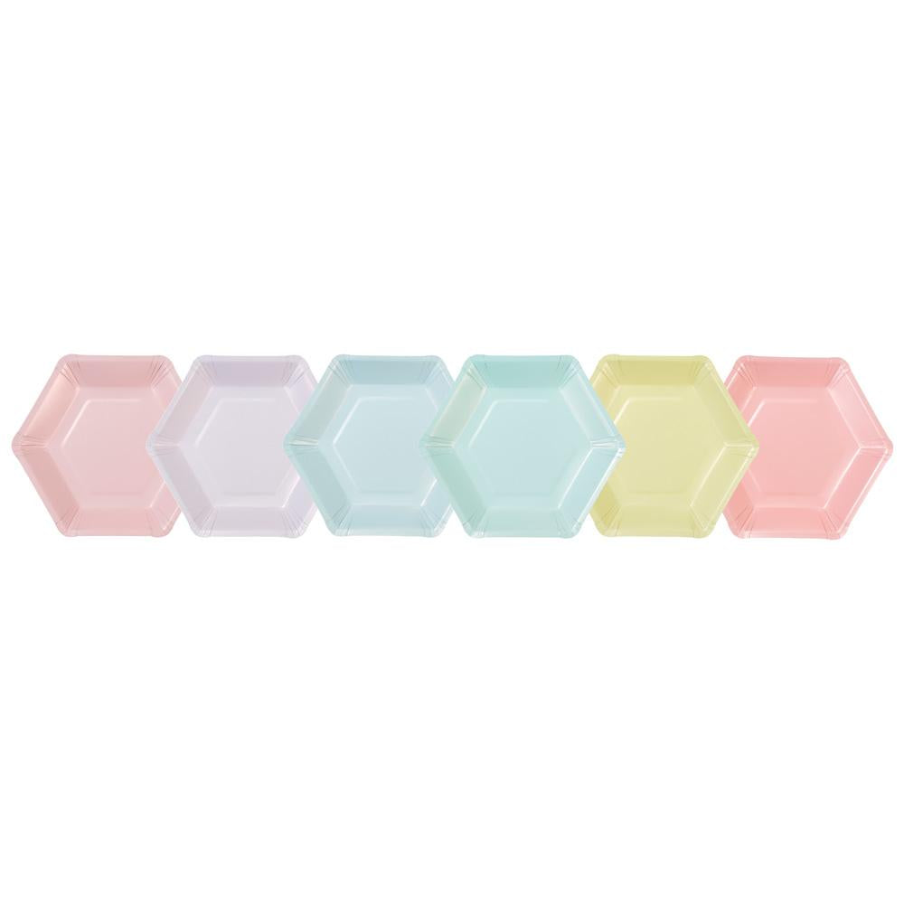 We ♥ Pastels Hexagonal Plates