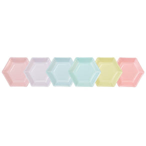 We ♥ Pastels Hexagonal Plates