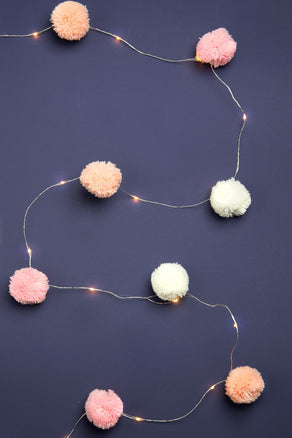 We Heart Pink Pom Pom Lights