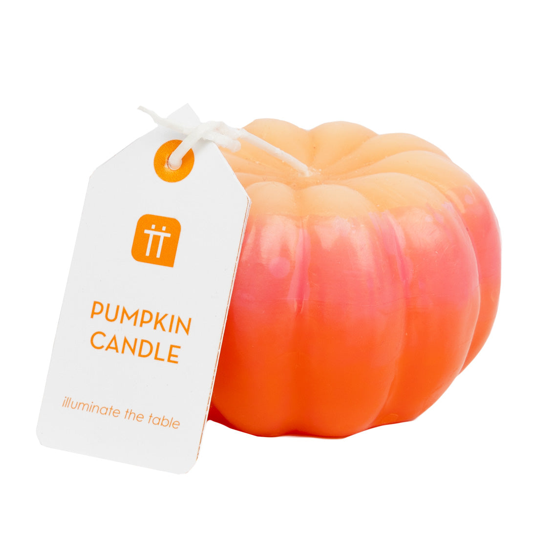 Halloween Pink Ombre Pumpkin Candle