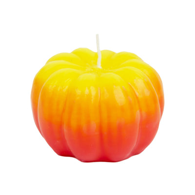Halloween Yellow Ombre Pumpkin Candle