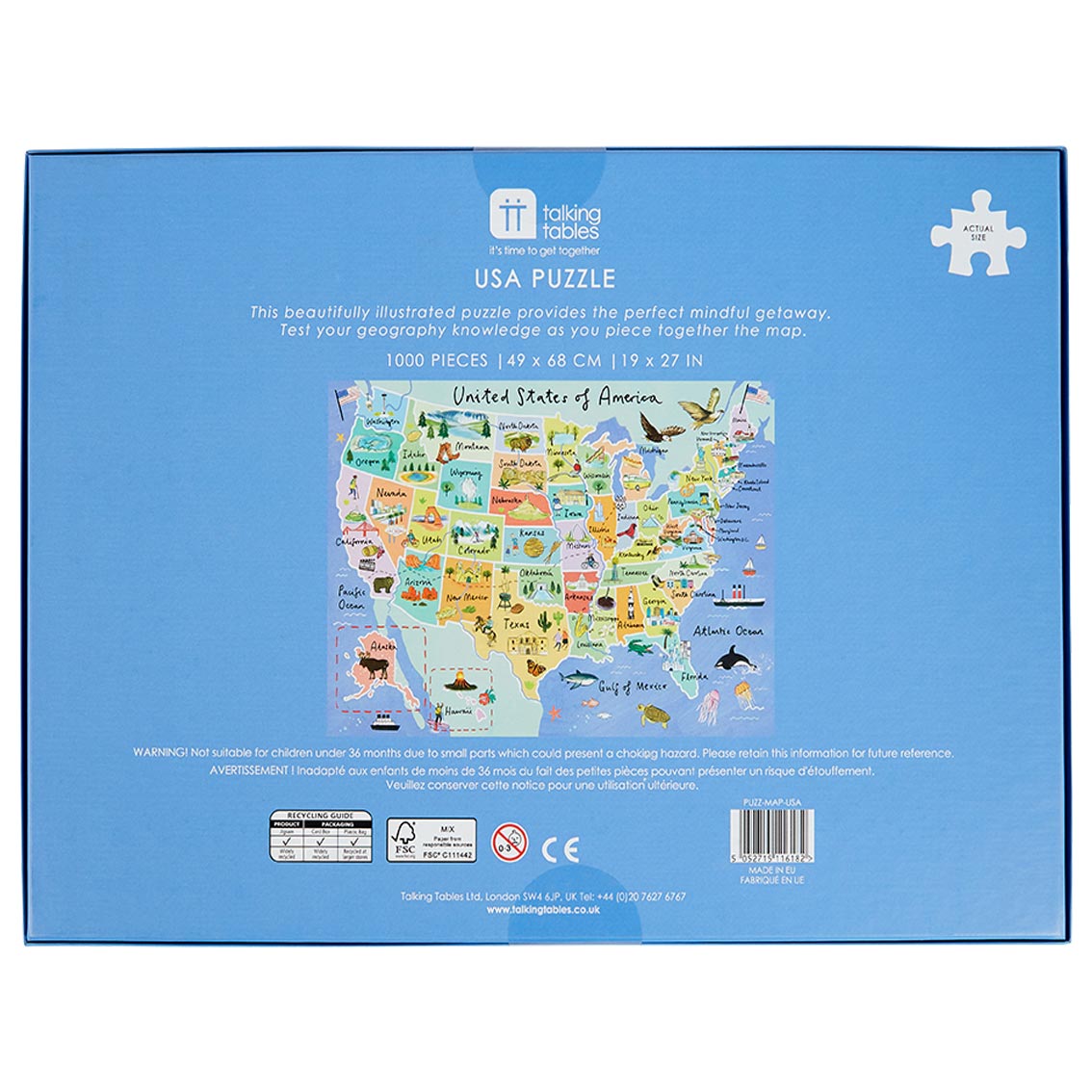 Puzzle Pick Me Up USA 1000 Pieces