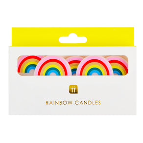 Rainbow Brights Rainbow Shaped Candles - 5 Pack