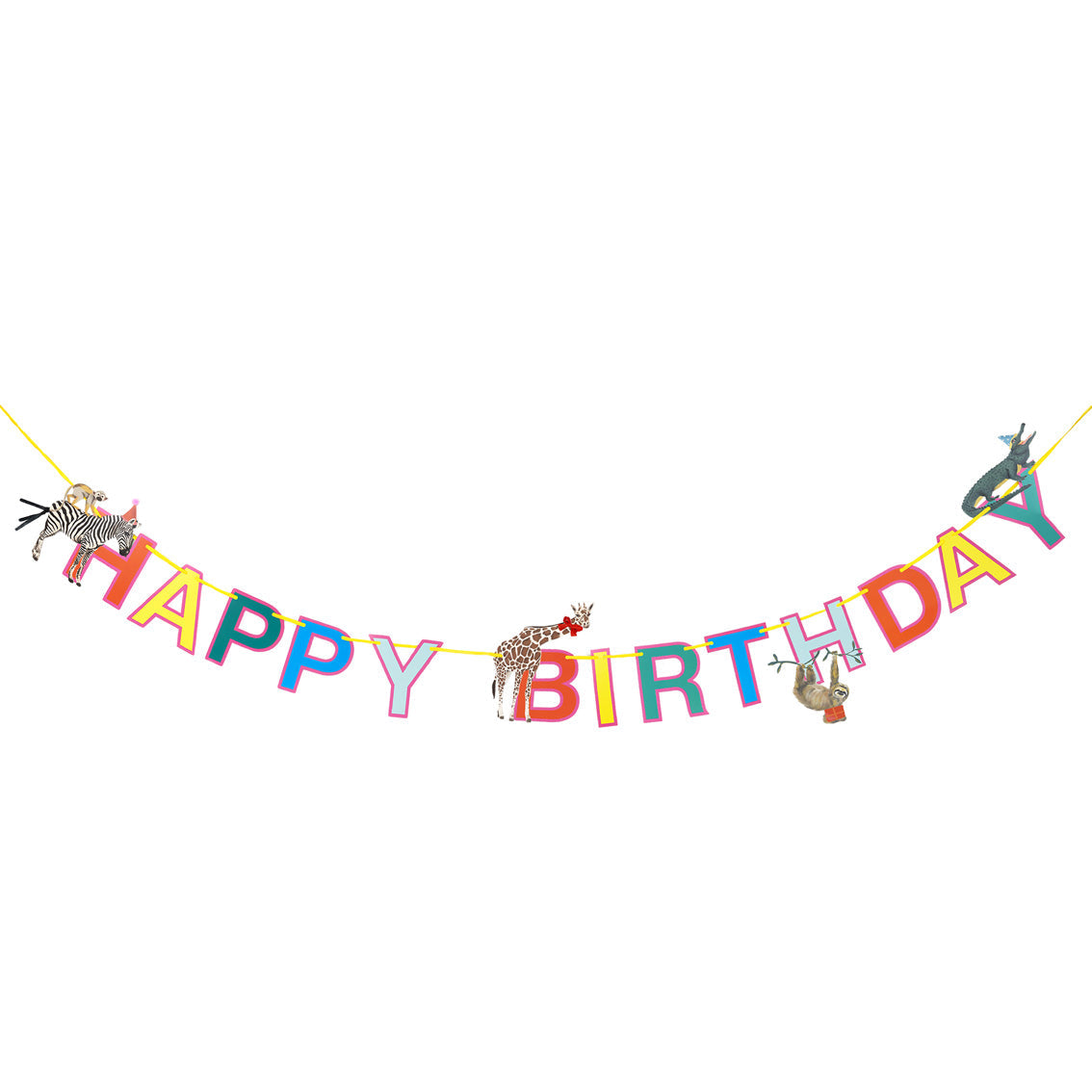 Party Safari Happy Birthday Paper Garland - 3m