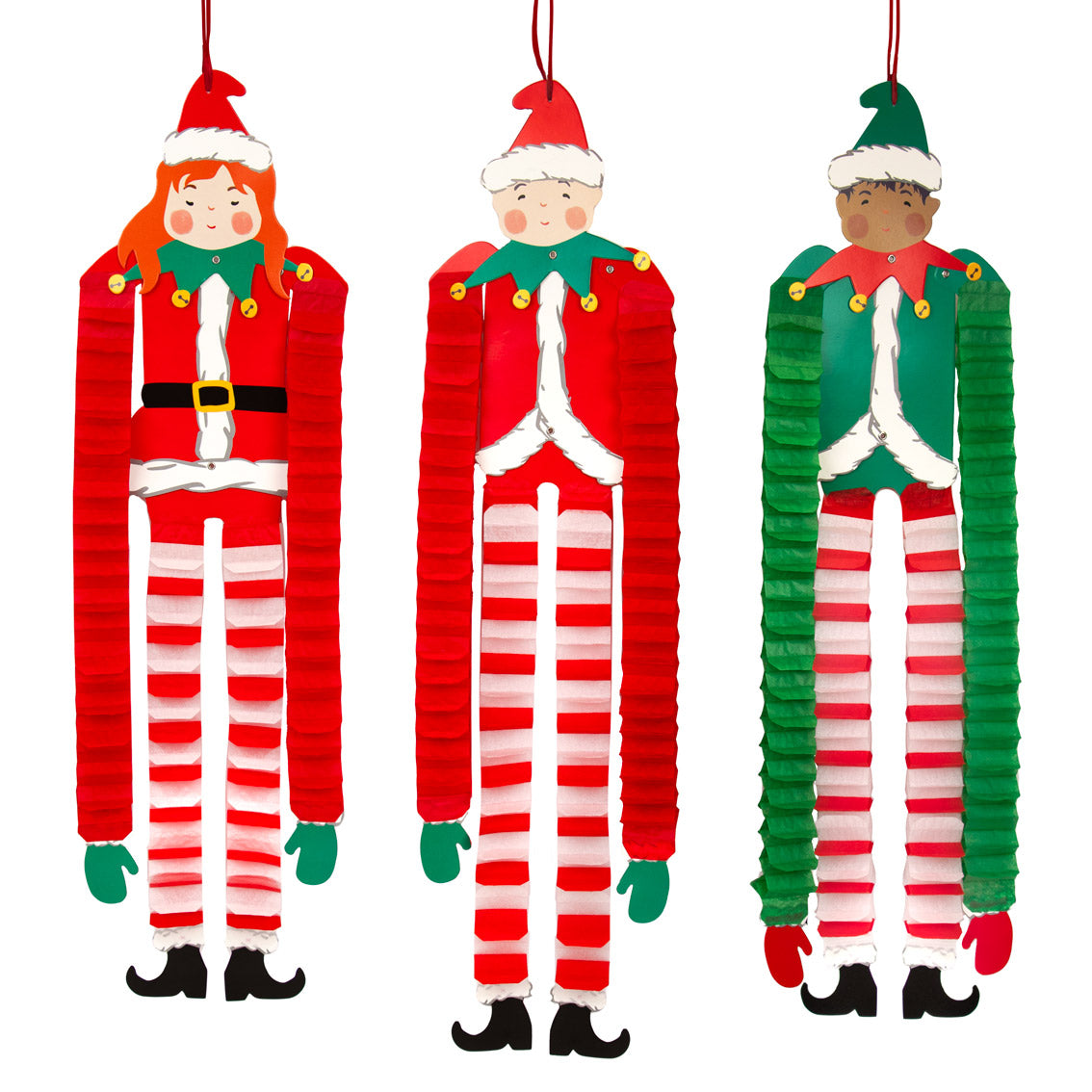 Craft with Santa Santa's Elves Hanging Decorations - 3 Pack