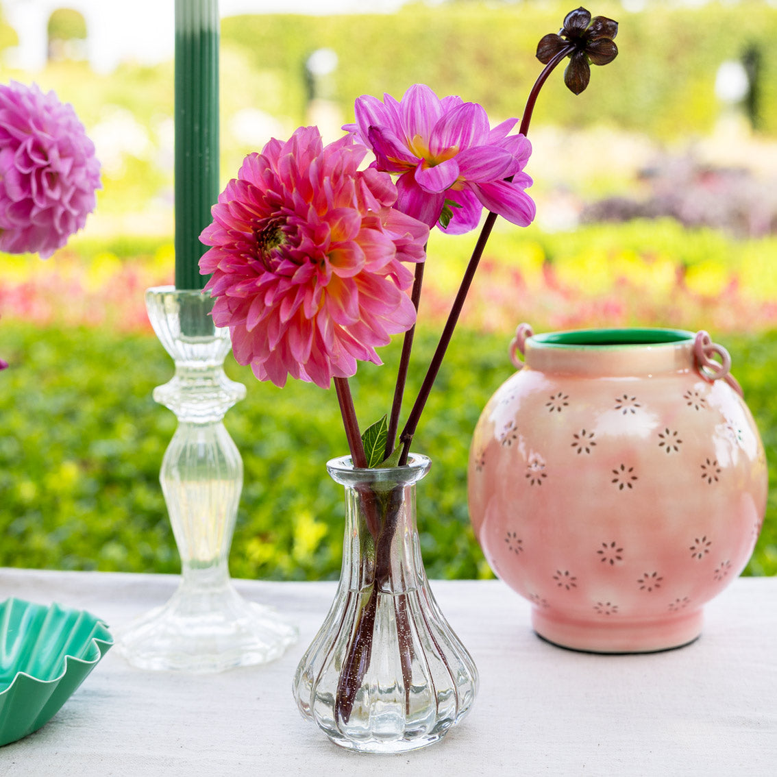 Souk Clear Recycled Glass Bud Vase