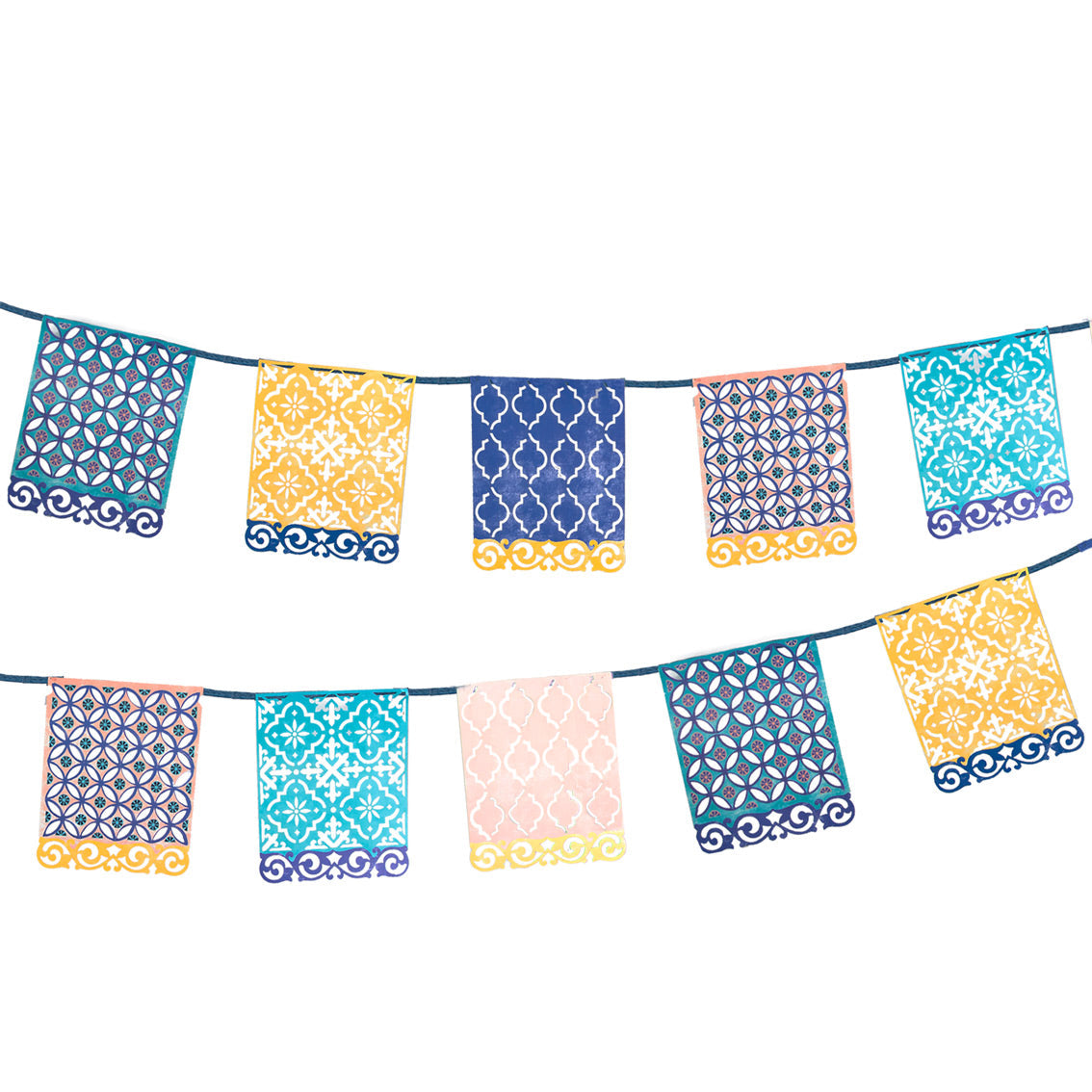 Souk Blue Paper Garland - 3m