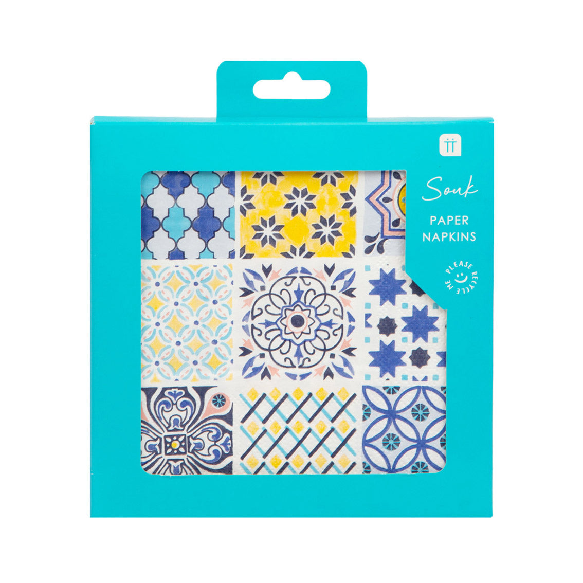 Souk Blue Paper Napkins - 20 Pack