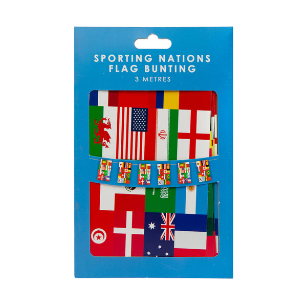 Sporting Nations Flag Bunting - 3m