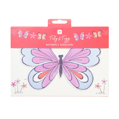 Tilly & Tigg Butterfly Paper Garland, 5m