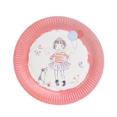 Image - Tilly & Tigg Pink Recyclable Paper Plates - 12 Pack