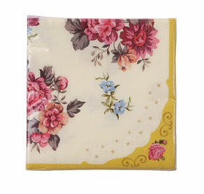 Truly Scrumptious Floral Cocktail Paper Napkins - 20 Pack