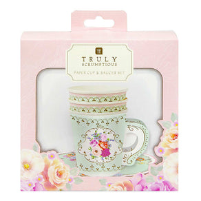 Truly Scrumptious Teacup & Saucer Set - 12 Pack