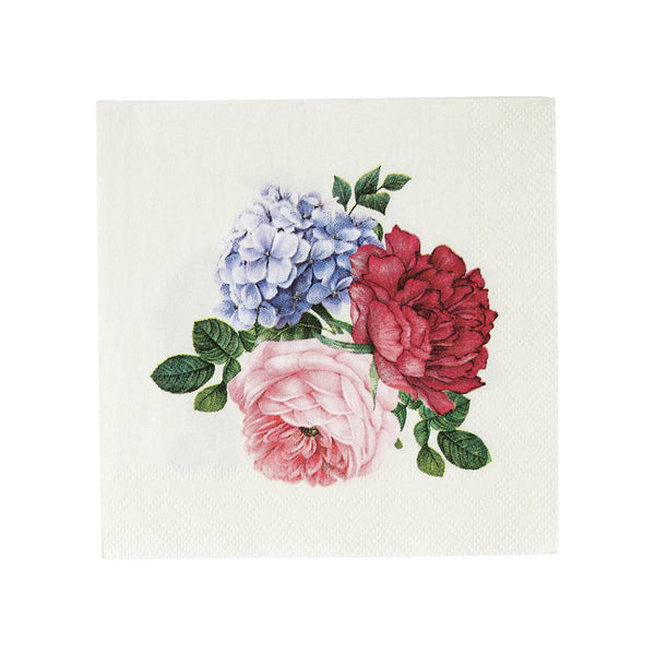 Truly Scrumptious Floral Cocktail Paper Napkins - 20 Pack