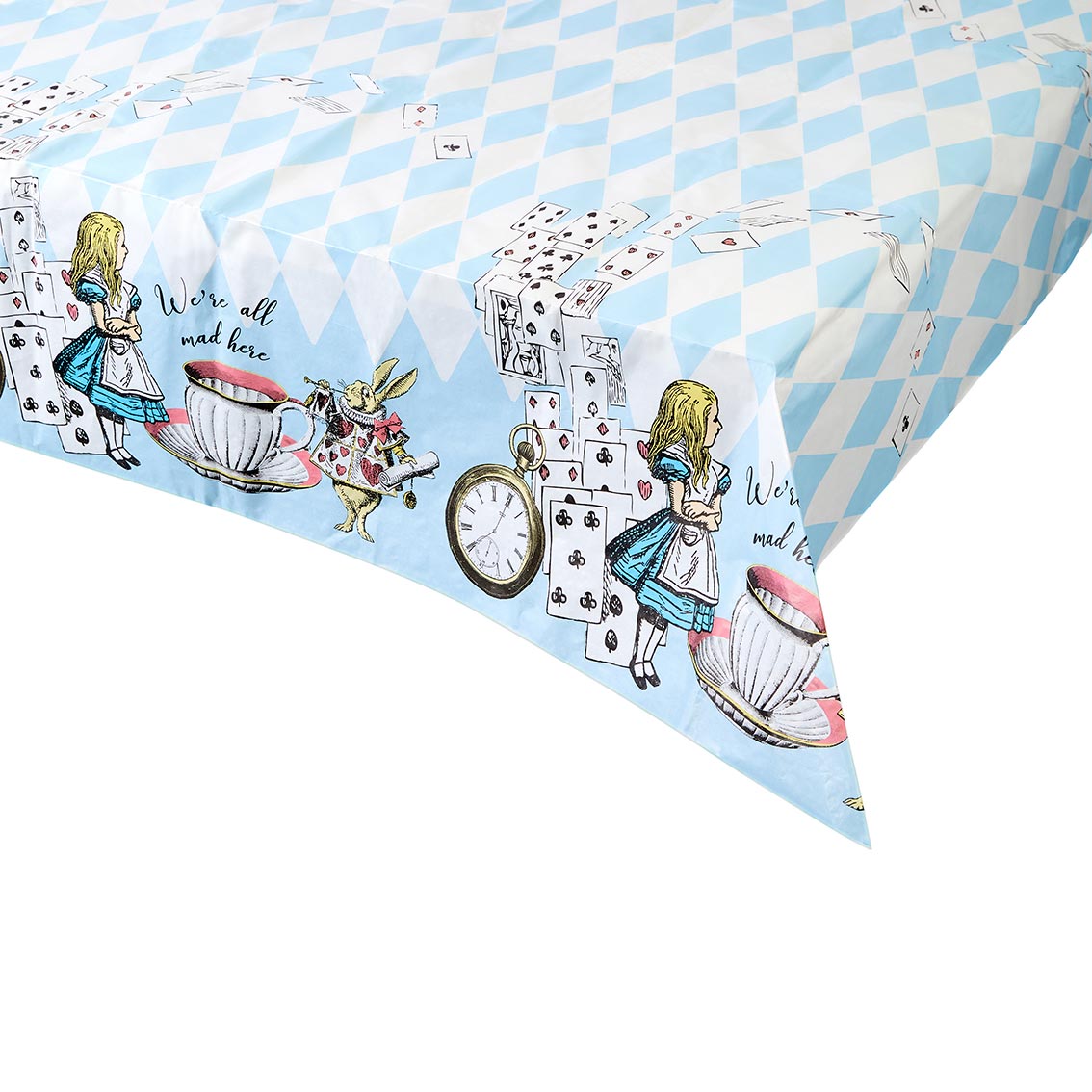 Alice in Wonderland Paper Table Cover