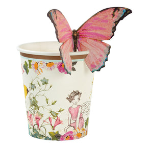 Truly Fairy Paper Cups with Butterfly Detail - 12 Pack