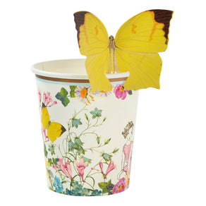 Truly Fairy Paper Cups with Butterfly Detail - 12 Pack