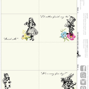 Talking Tables Printable - Truly Alice Printables