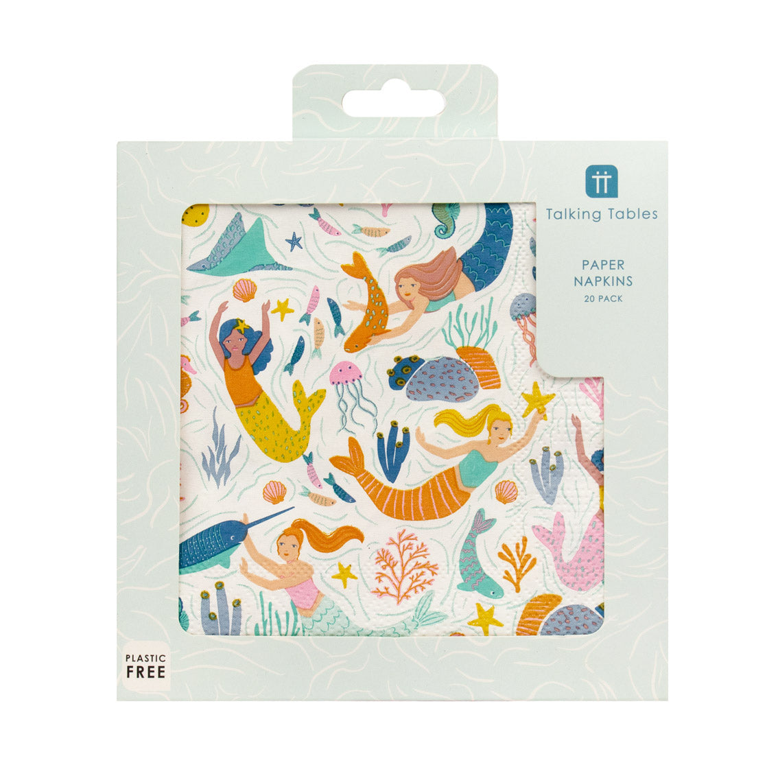 Make Waves Mermaid Paper Napkins - 20 Pack