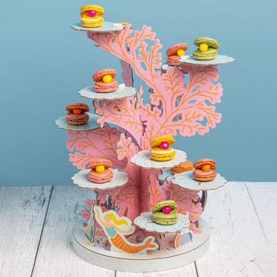 Make Waves Mermaids and Coral Reef Cake Stand