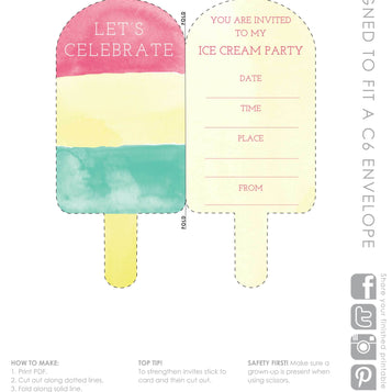 Talking Tables Printable - We Heart Ice Cream